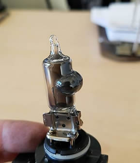 burned out lightbulb